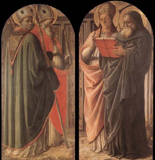 Fra Filippo Lippi The Doctors of the Church Sweden oil painting art